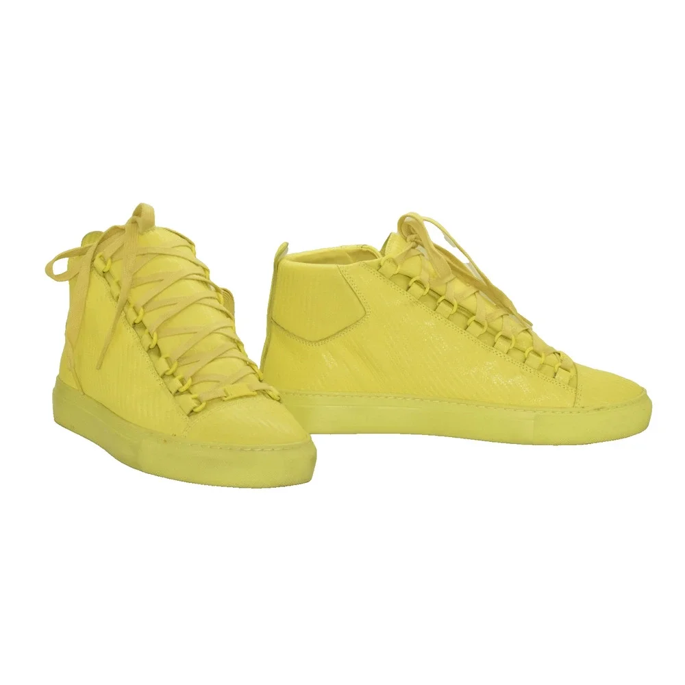 Balenciaga | Shoes | F5 Auth Balenciaga Arena Yellow Leather Hi 